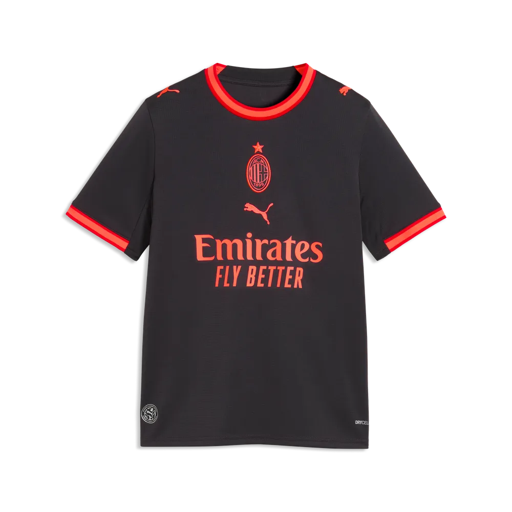 Puma Terza Maglia Milan ACM Third Jersey Replica 784140-03 Junior Rosso-Nero - Maglia Calcio - OnSide Football